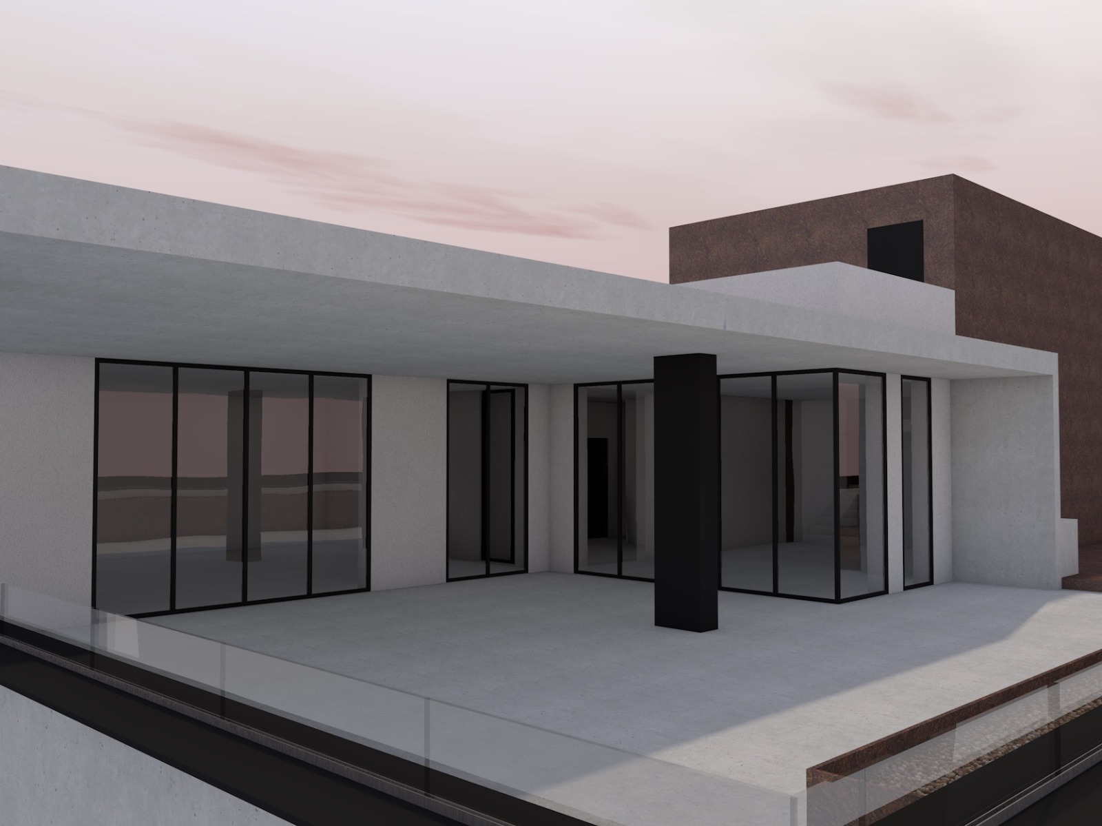 VUE DU 3E ÉTAGE, CÔTÉ SHOWROOM, CÔTÉ OUEST